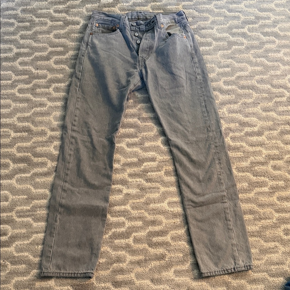 Classic Gray Men's Straight Jeans